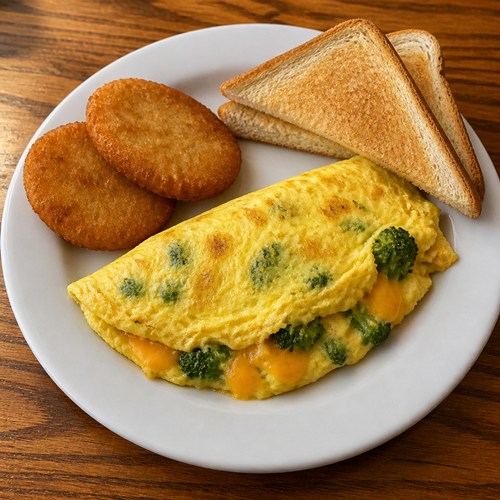 Broccoli & Cheese Omelette
